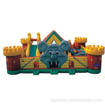Amusement Parks Inflatable Bouncy Castle Mouse in the Downt